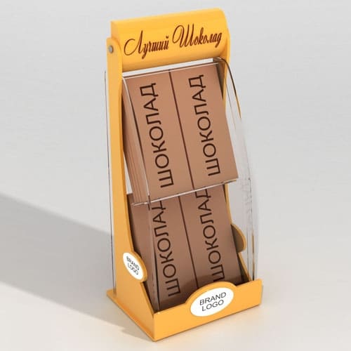 подставка для шоколадок из прозрачного оргстекла